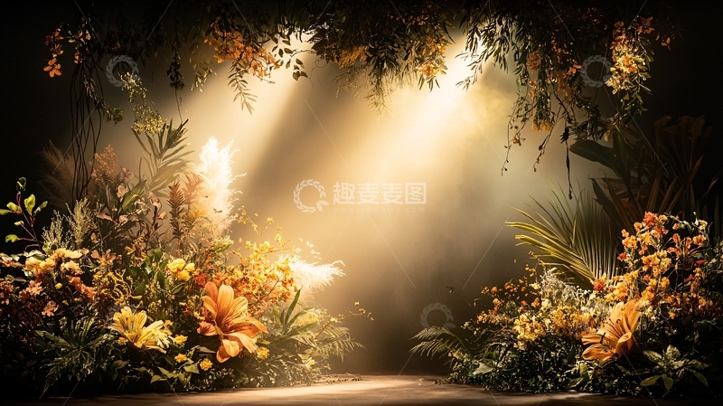 高清大图下载【趣麦麦图】光线穿透的神秘丛林