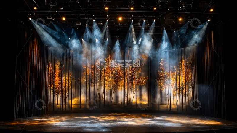 高清大图下载【趣麦麦图】舞台灯光绚丽表演