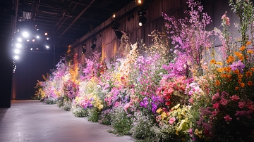 鲜花墙高清图片