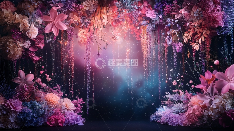 高清大图下载【趣麦麦图】奇幻花园般的背景