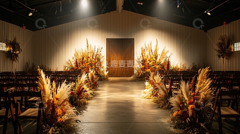 高清大图下载【趣麦麦图】室内婚礼场景布置