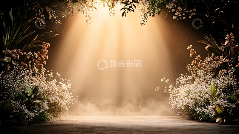 高清大图下载【趣麦麦图】梦幻舞台背景15