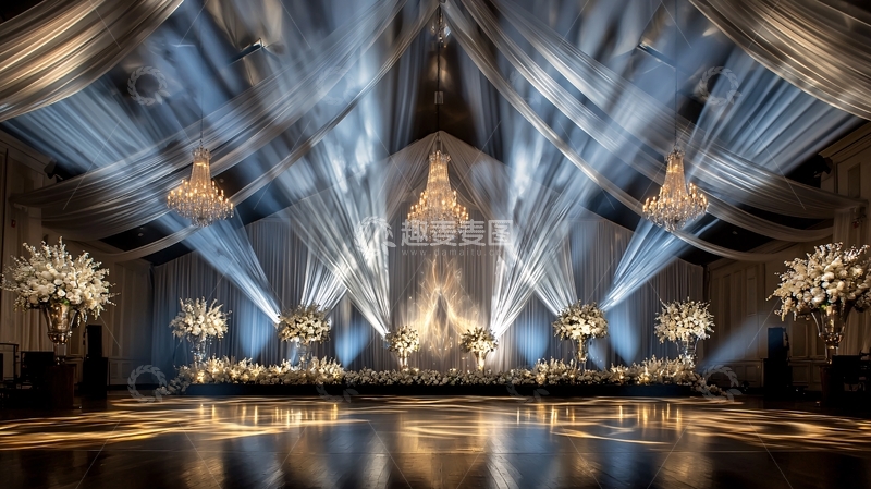 高清大图下载【趣麦麦图】豪华宴会厅灯光璀璨