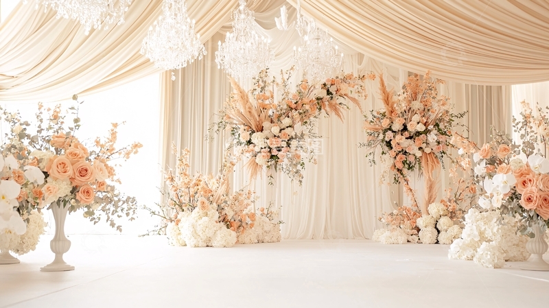 高清大图下载【趣麦麦图】精致淡雅的婚礼现场