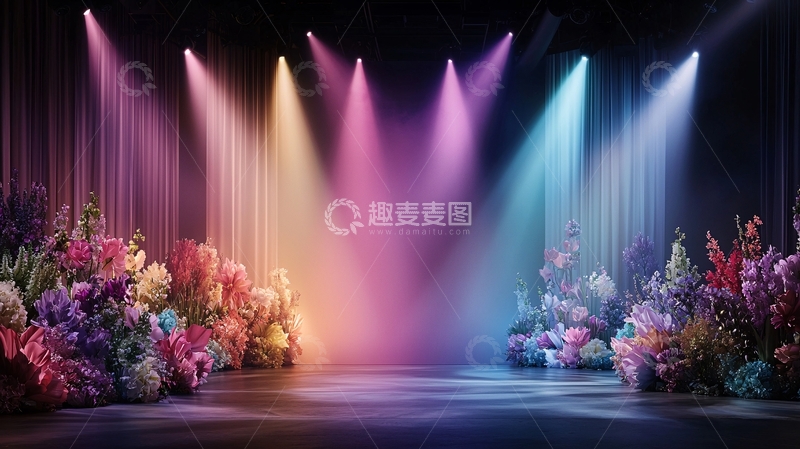 高清大图下载【趣麦麦图】绚丽舞台灯光秀