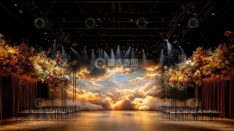 高清大图下载【趣麦麦图】舞台背景如梦似幻