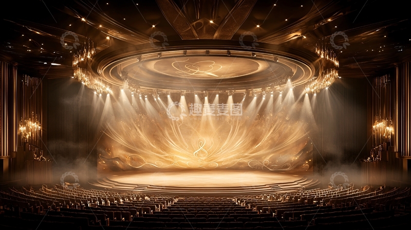 高清大图下载【趣麦麦图】舞台灯光璀璨辉煌