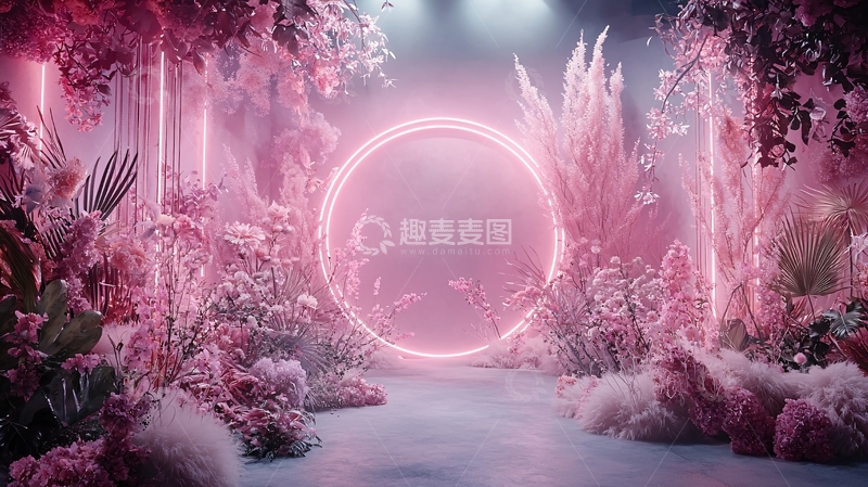 高清大图下载【趣麦麦图】粉色梦幻场景