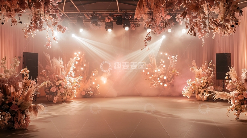 高清大图下载【趣麦麦图】舞台灯光下高清图片