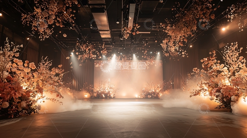 舞台布景花卉装饰