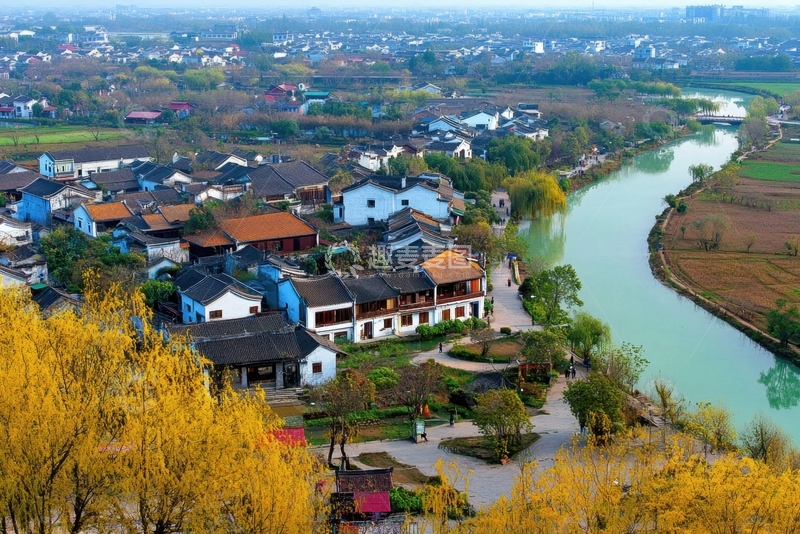 高清大图下载【趣麦麦图】乡村城镇建筑风景
