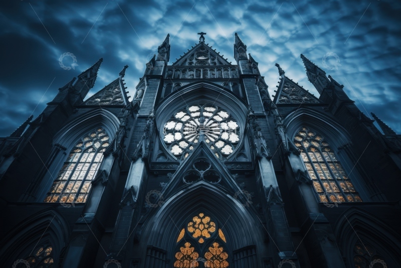 高清大图下载【趣麦麦图】雄伟的教堂建筑