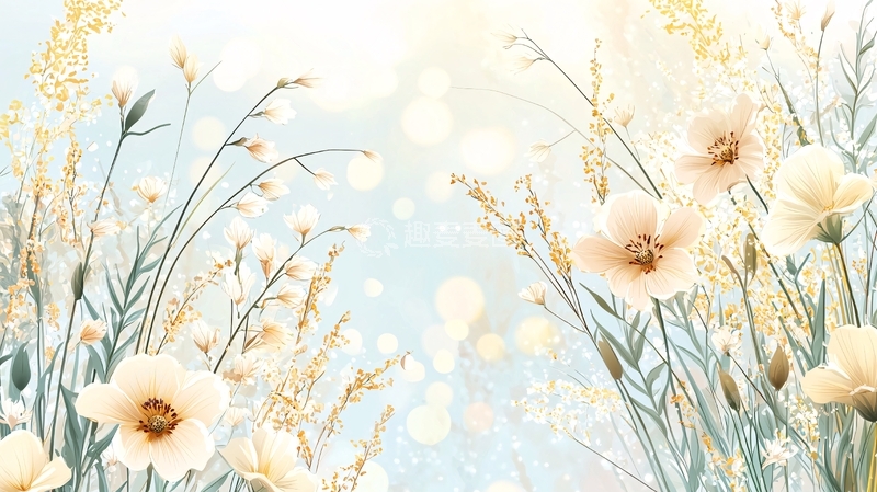 高清大图下载【趣麦麦图】淡雅花卉高清图片