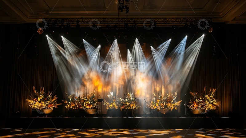 高清大图下载【趣麦麦图】舞台聚光灯下的演出
