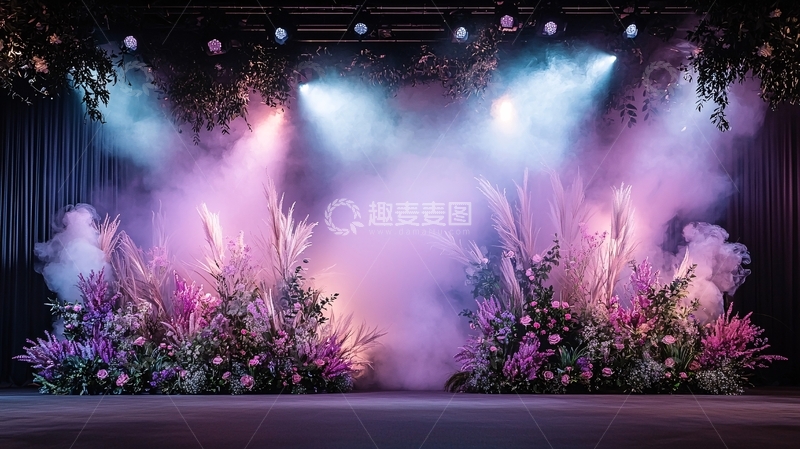 高清大图下载【趣麦麦图】梦幻舞台背景16