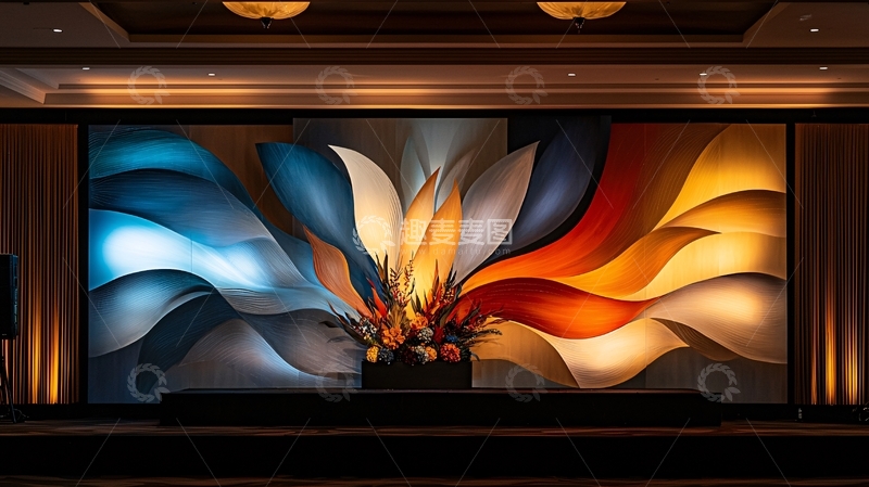 高清大图下载【趣麦麦图】抽象花卉艺术背景