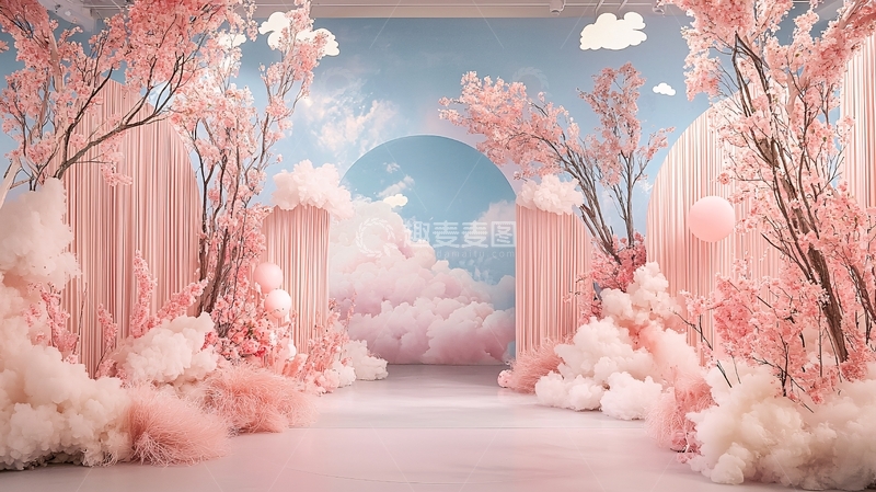 高清大图下载【趣麦麦图】粉色梦幻场景