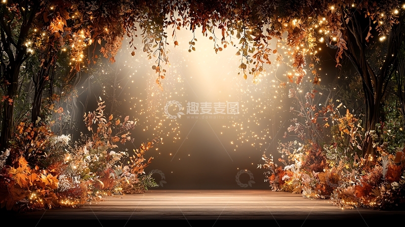 高清大图下载【趣麦麦图】神秘森林光影