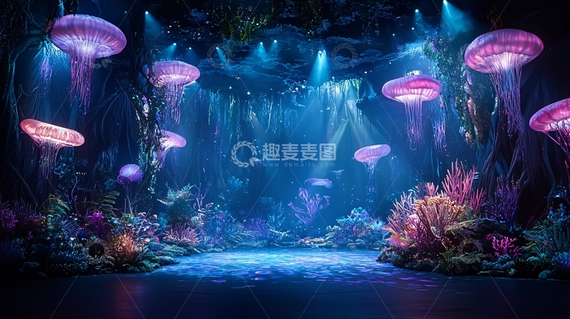高清大图下载【趣麦麦图】水下世界梦幻场景