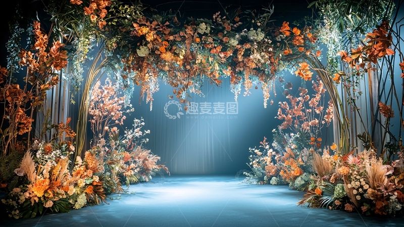 高清大图下载【趣麦麦图】童话森林般的舞台背景