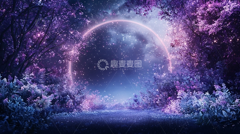 高清大图下载【趣麦麦图】梦幻森林传送门