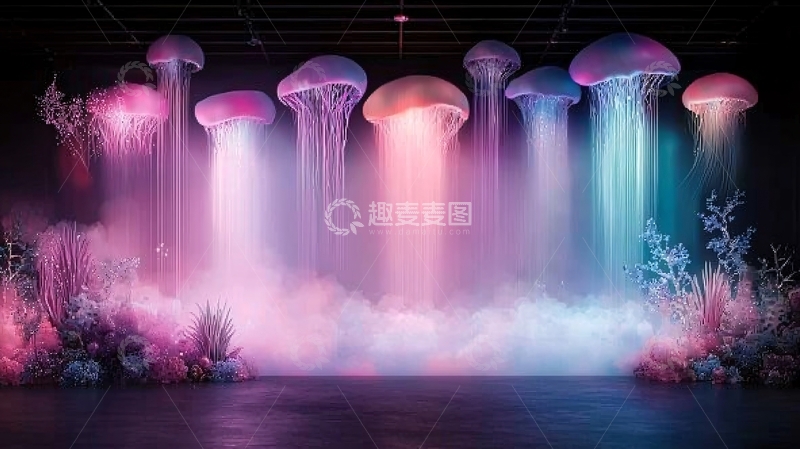 高清大图下载【趣麦麦图】梦幻水母灯光秀