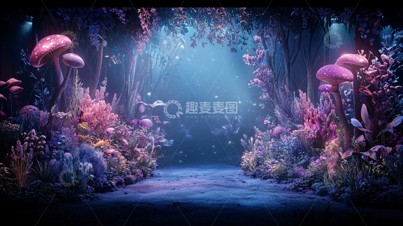 高清大图下载【趣麦麦图】梦幻童话蘑菇世界