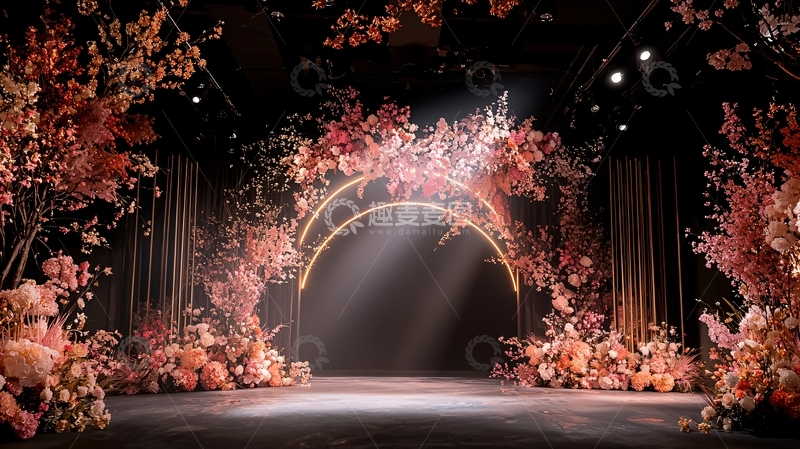 高清大图下载【趣麦麦图】秋季主题婚礼舞台