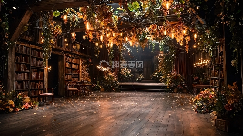 高清大图下载【趣麦麦图】森林舞台灯光装饰