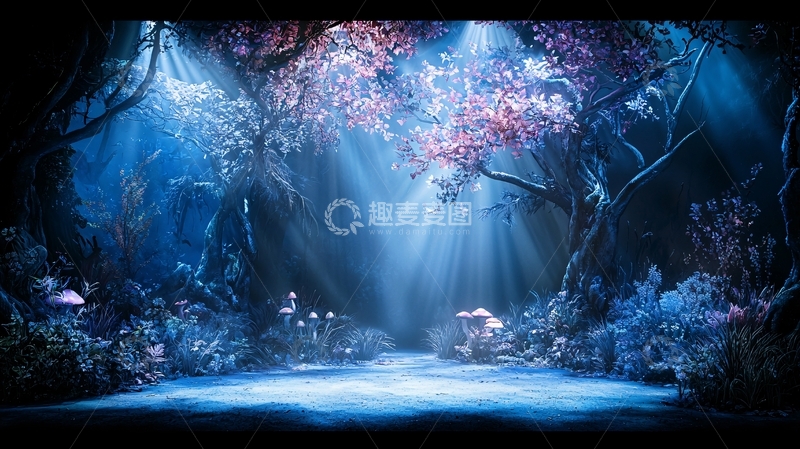 高清大图下载【趣麦麦图】梦幻森林场景图