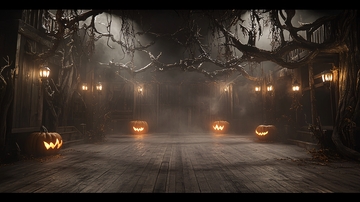 万圣节夜晚高清图片