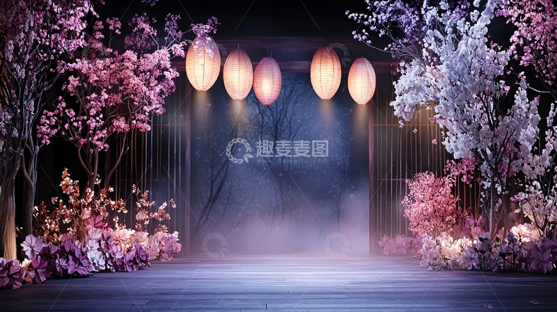 高清大图下载【趣麦麦图】梦幻灯笼高清图片