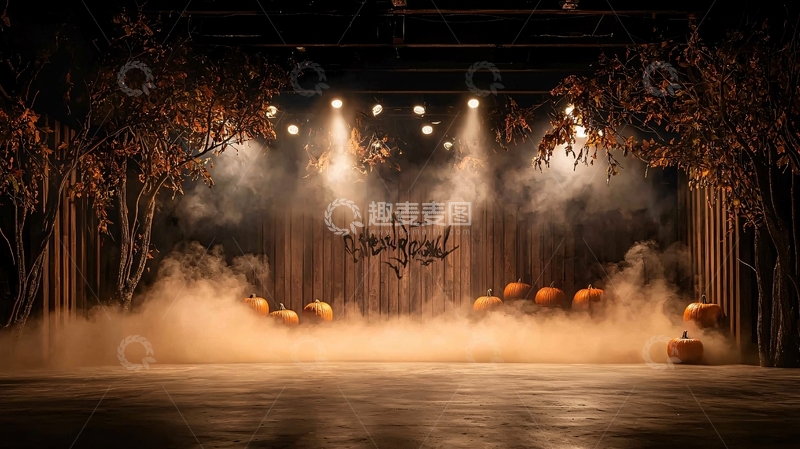 高清大图下载【趣麦麦图】舞台烟雾朦胧灯光