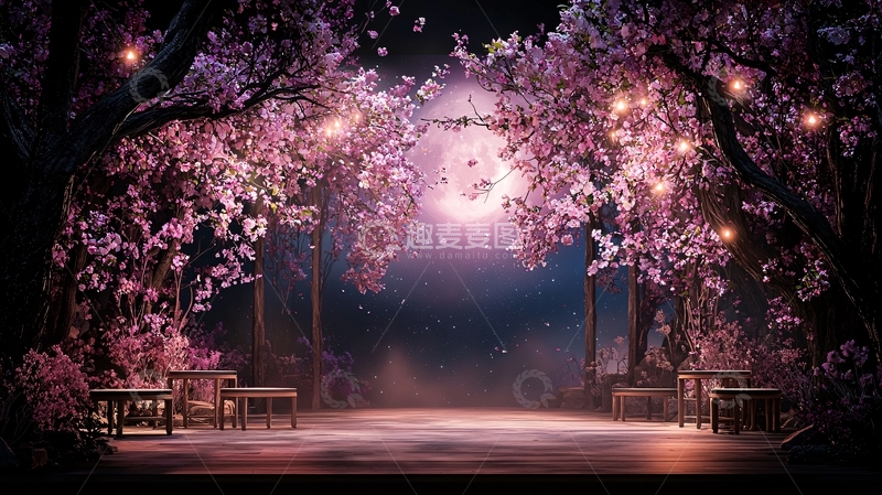 高清大图下载【趣麦麦图】舞台剧背景高清图片