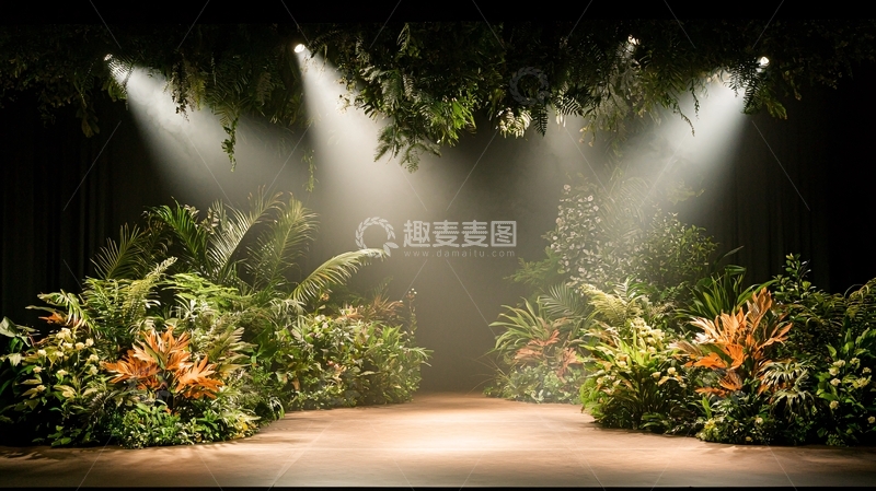 高清大图下载【趣麦麦图】舞台上的热带雨林