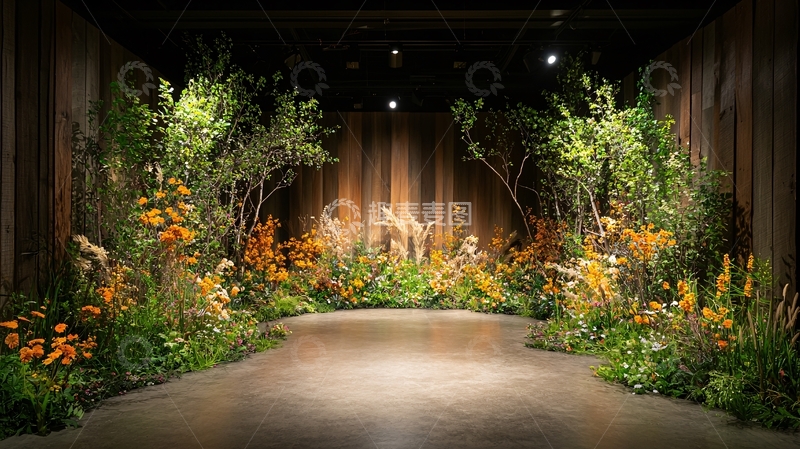 高清大图下载【趣麦麦图】森林舞台背景