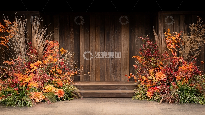 高清大图下载【趣麦麦图】秋季舞台装饰