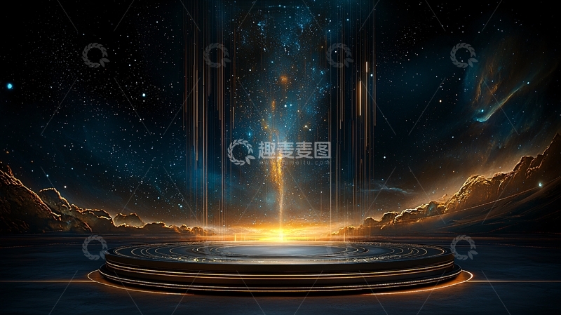 高清大图下载【趣麦麦图】未来科技感舞台