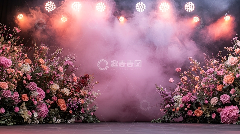 高清大图下载【趣麦麦图】花团锦簇的舞台