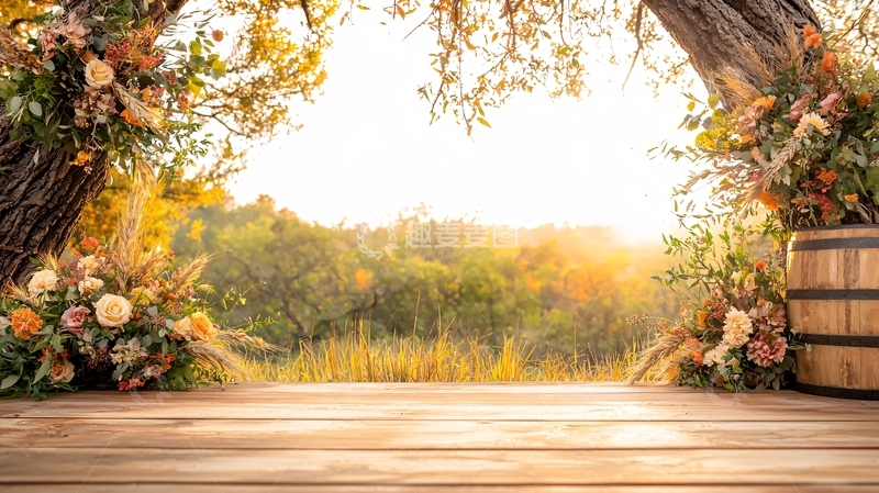高清大图下载【趣麦麦图】秋日阳光下的田园风光
