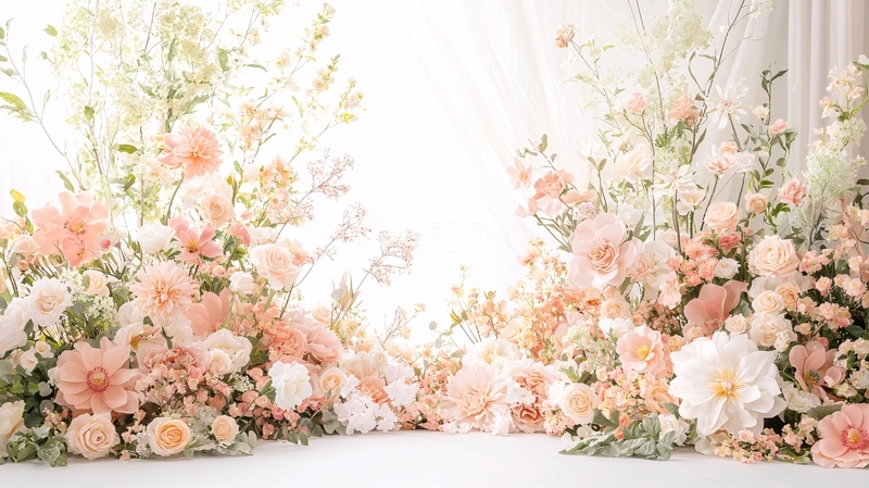 高清大图下载【趣麦麦图】浪漫的鲜花拱门