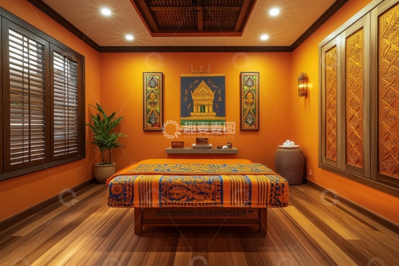 高清大图下载【趣麦麦图】印度按摩房室内摆设