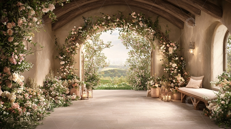 高清大图下载【趣麦麦图】鲜花拱门高清图片