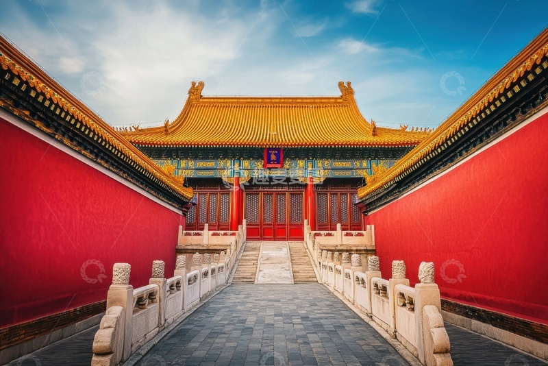 高清大图下载【趣麦麦图】故宫红墙古建筑