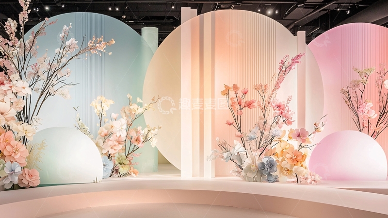 高清大图下载【趣麦麦图】梦幻婚礼背景墙