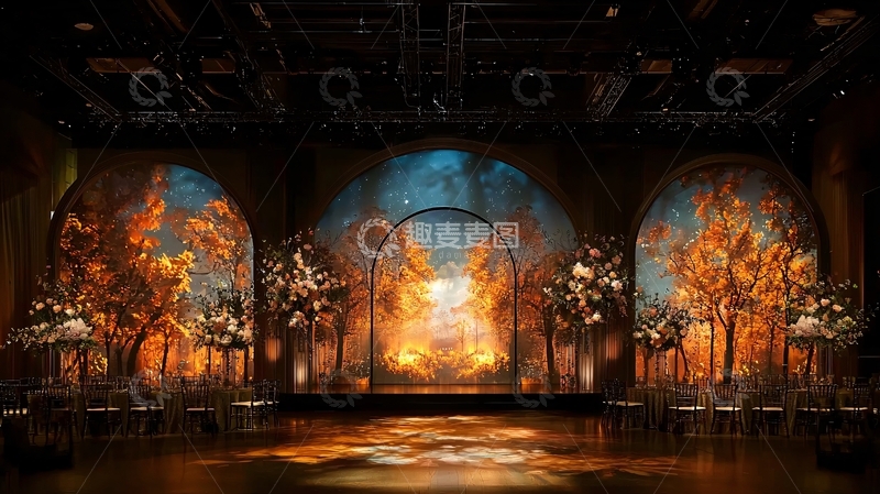 高清大图下载【趣麦麦图】舞台背景高清图片
