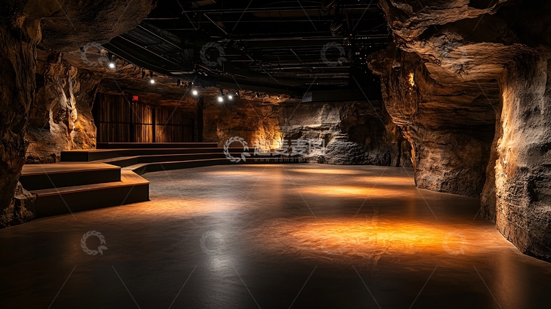 高清大图下载【趣麦麦图】洞穴内部舞台