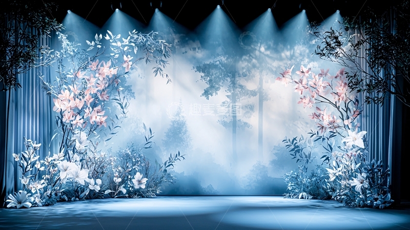 高清大图下载【趣麦麦图】梦幻蓝色舞台