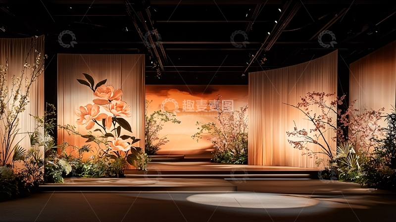 高清大图下载【趣麦麦图】舞台背景高清图片