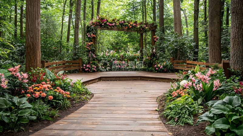 高清大图下载【趣麦麦图】森林婚礼场景